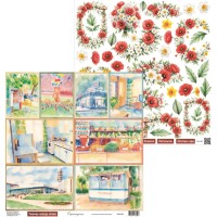 Бумага двусторонняя коллекция "Были времена", 30,5*30,5см., Scrapodelie