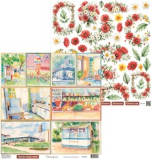 Бумага двусторонняя коллекция "Были времена", 30,5*30,5см., Scrapodelie