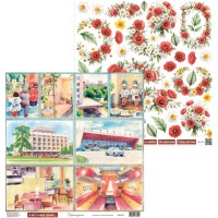 Бумага двусторонняя коллекция "Были времена", 30,5*30,5см., Scrapodelie