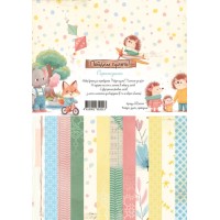 Набор бумаги "Пойдем гулять!" (А4), 9 листов, Scrapodelie