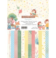 Набор бумаги "Пойдем гулять!" (А4), 9 листов, Scrapodelie