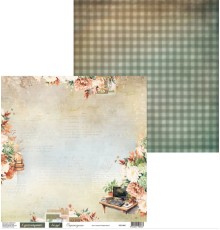 Бумага двусторонняя коллекция "Первый звонок", 30,5*30,5см., Scrapodelie