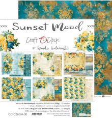 Набор бумаги "Sunset Mood" 30,5*30,5 см., 6 листов, Craft O'Clock