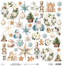 Бумага двусторонняя коллекция "Christmas Blessings" 30,5*30,5 см., Mintay papers