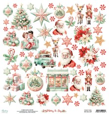 Бумага двусторонняя коллекция "Merry & Joy" 30,5*30,5 см., Mintay papers