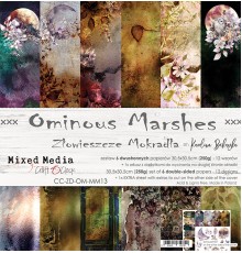 Набор бумаги "Ominous Marshes" 30,5 х 30,5 см., 6 листов, Craft O'Clock
