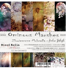 Набор бумаги "Ominous Marshes" 20,3 х 20,3 см., 6 листов, 1/4 набора, Craft O'Clock