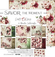 Набор бумаги "Savor the moment" 30,5*30,5 см., 6 листов, Craft O'Clock