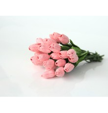 Тюльпаны "Розовоперсиковые", 5 штук