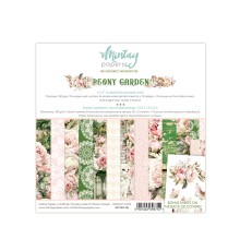 Набор бумаги "Peony Garden" 15,2*15,2 см, 12 листов, 1/2 полного набора, Mintay paper