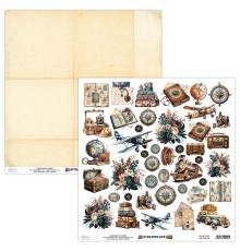 Бумага двусторонняя коллекция "Traveller" 30,5*30,5 см., Mintay papers