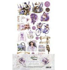 Набор для вырезания "In Purple Color" 15,2*30,5 см, 5 листов, Alchemy of Art