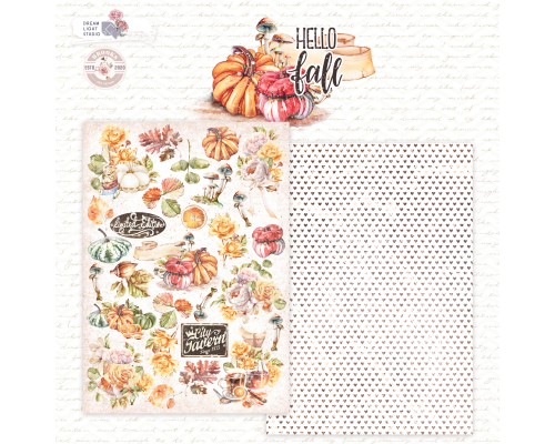 Набор бумаги "Hello, Fall" 21*29,7 см (А4), 6 листов, 1/2 полного набора, Dreamlight Studio