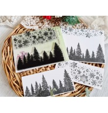 Набор фоновых штампов "Снежный лес" от AgiArt