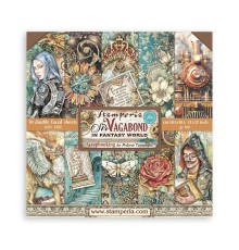 Набор бумаги "Sir Vagabond In Fantasy World" 30,5 х 30,5 см., 10 листов, Stamperia