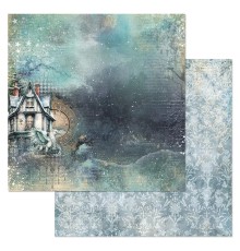 Бумага двусторонняя "Рождество у волшебников. Чудо случается в полночь", ScrapMania