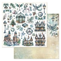 Бумага двусторонняя "Рождество у волшебников. Картинки", ScrapMania