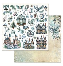 Бумага двусторонняя "Рождество у волшебников. Картинки", ScrapMania