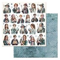 Бумага двусторонняя "Рождество у волшебников. Герои", ScrapMania