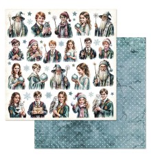 Бумага двусторонняя "Рождество у волшебников. Герои", ScrapMania