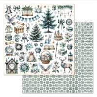 Бумага двусторонняя "Рождество у волшебников. Детали", ScrapMania