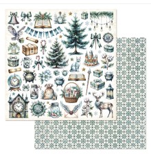 Бумага двусторонняя "Рождество у волшебников. Детали", ScrapMania