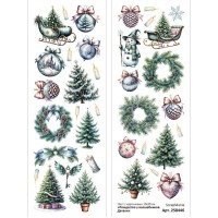 Лист с картинками 10*30 см "Рождество у волшебников. Детали", ScrapMania