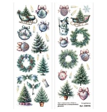 Лист с картинками 10*30 см "Рождество у волшебников. Детали", ScrapMania