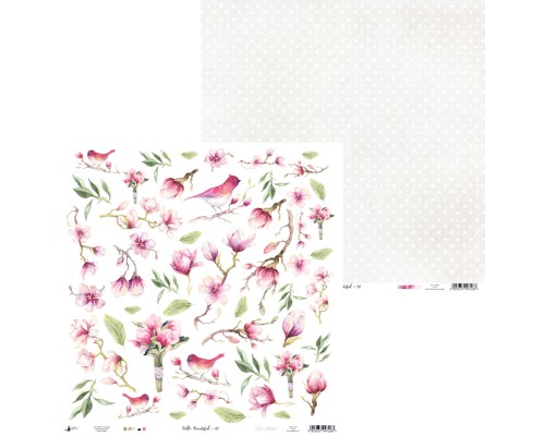 Набор бумаги "Love in Bloom" 30.5 х 30.5 см 6 листов, 1/2 полного набора, P13