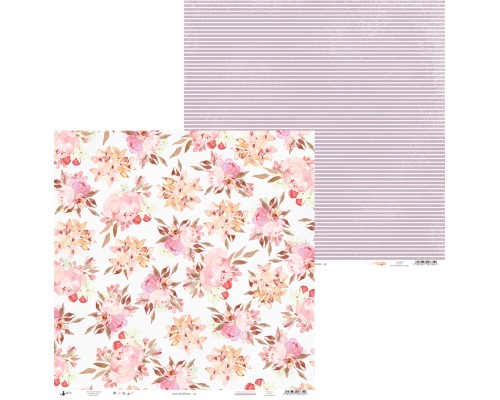 Набор бумаги "Love in Bloom" 30.5 х 30.5 см 6 листов, 1/2 полного набора, P13