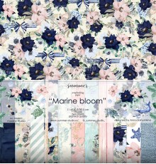 Набор бумаги "Marine Bloom" 11 листов 30*30см., Summer Studio