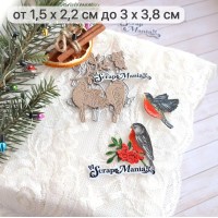 Нож для вырубки "Сказка на Новый Год. Рябинка и снегири", ScrapMania