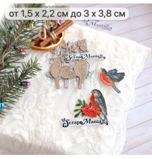 Нож для вырубки "Сказка на Новый Год. Рябинка и снегири", ScrapMania