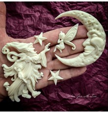 Пластиковые фигурки "Звездочет и Фея", 5 шт.