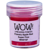 Пудра для эмбоссинга "Primary Apple Red Super Fine", полупрозрачная, 15мл., WOW!