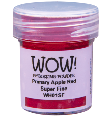 Пудра для эмбоссинга "Primary Apple Red Super Fine", полупрозрачная, 15мл., WOW!