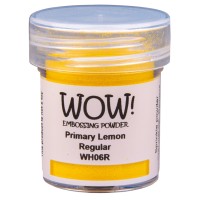 Пудра для эмбоссинга "Primary Lemon Regular", полупрозрачная, 15мл., WOW!