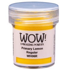 Пудра для эмбоссинга "Primary Lemon Regular", полупрозрачная, 15мл., WOW!