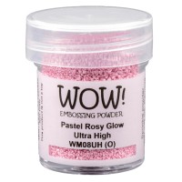 Пудра для эмбоссинга "Pastel Rosy Glow", непрозрачная перламутровая, 15мл., WOW!