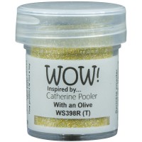 Пудра для эмбоссинга "With An Olive", полупрозрачная, 15мл., WOW!