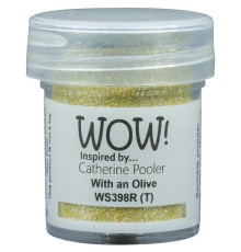 Пудра для эмбоссинга "With An Olive", полупрозрачная, 15мл., WOW!