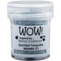 Пудра для эмбоссинга "Speckled Turquoise", полупрозрачная, 15мл., WOW!