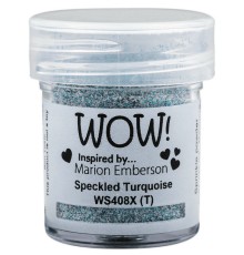 Пудра для эмбоссинга "Speckled Turquoise", полупрозрачная, 15мл., WOW!