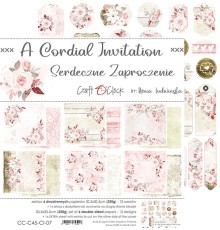 Набор бумаги "A Cordial Invitation" 30,5 х 30,5 см., 6 листов, Craft O'Clock