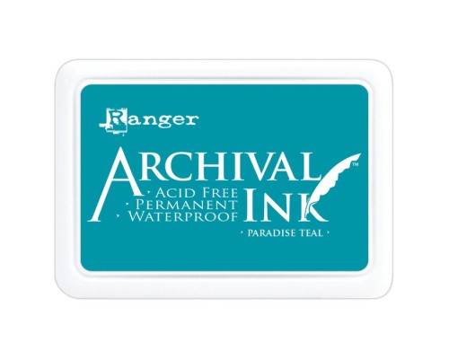 Штемпельная подушка "Archival Ink - Paradise Teal", Ranger