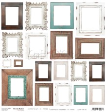 Лист для вырезания "Frames" 30,5 х 30,5 см., Craft O'Clock