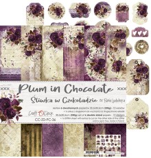 Набор бумаги "Plum in Chocolate" 30,5 х 30,5 см., 6 листов, Craft O'Clock