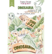 Набор высечек "Dinosauria" 61 шт, Фабрика Декору