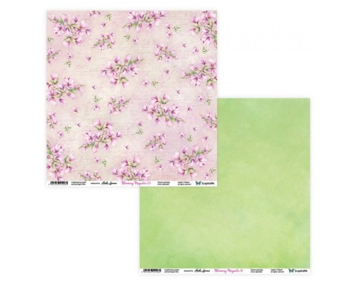 Набор бумаги "Blooming Magnolia" 30,5*30,5 см, ScrapAndMe