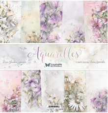Набор бумаги "Aquarelles" 30,5*30,5 см, ScrapAndMe